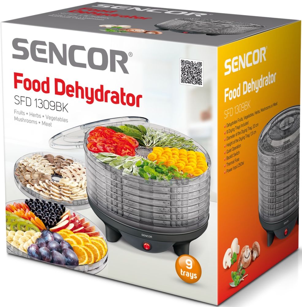 Сушка для продуктов SENCOR SFD1309BK Мощность 250