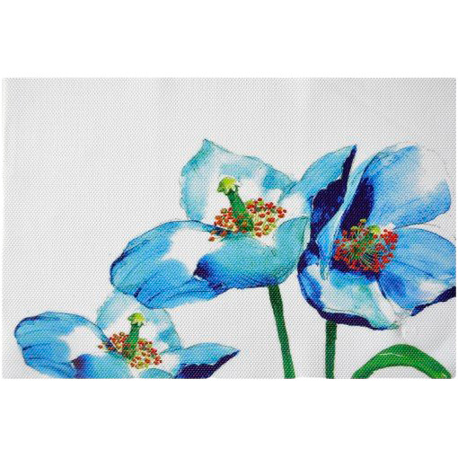 Коврик для сервировки MD 30 х 45 см blue flowers (PM10167)