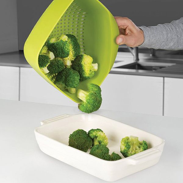 Друшляк JOSEPH JOSEPH SQUARE COLANDER Green (40088) Матеріал робочої частини пластик/нейлон