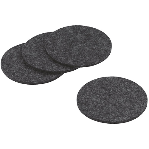 Підставка під чашку KELA Alia 4шт d-10см Dark Grey (12333) Матеріал робочої частини повсть