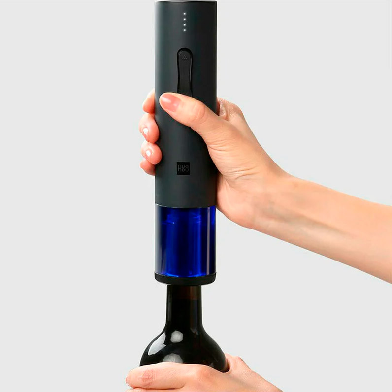 Штопор Xiaomi Huo Hou Electric Wine Bottle Opener Black (HU0027) Размеры 220 x 48