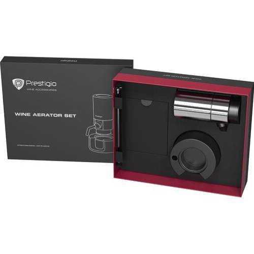Фото 14 Набір для аерації вина PRESTIGIO Electric Wine Dispenser (PWA104ASB)