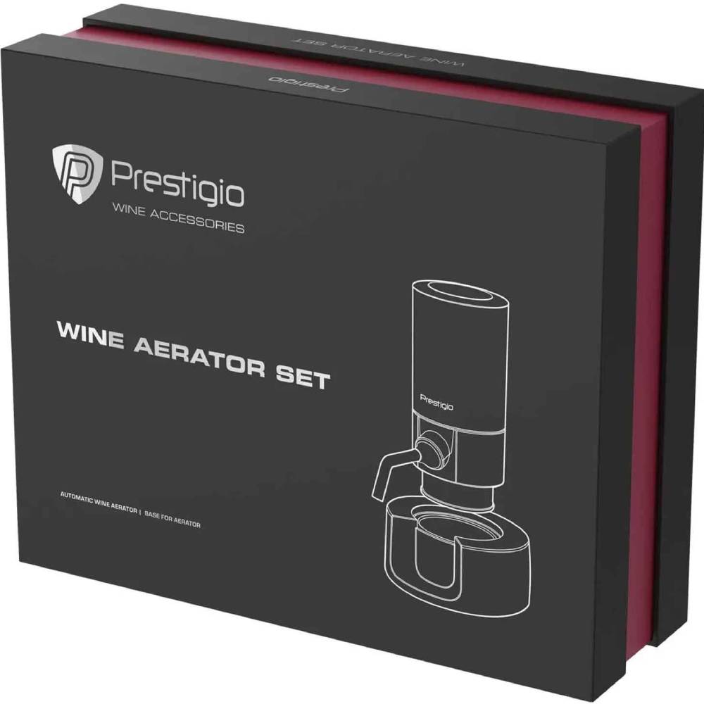 Фото 15 Набір для аерації вина PRESTIGIO Electric Wine Dispenser (PWA104ASB)