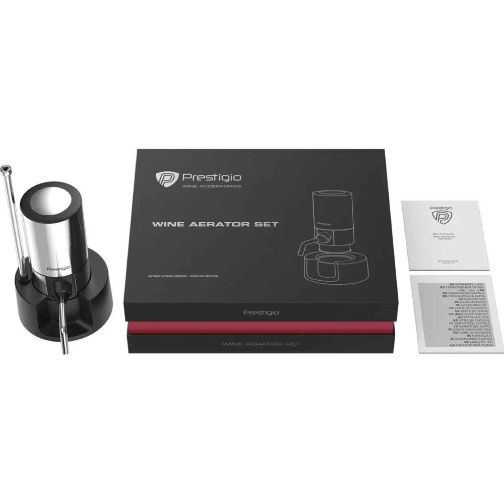 У Фокстрот Набір для аерації вина PRESTIGIO Electric Wine Dispenser (PWA104ASB)