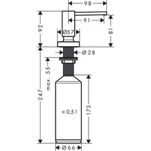 Дозатор HANSGROHE A51 (40448000)