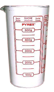 Стакан PYREX /0.5 л мерный