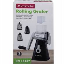 Тертка KAMILLE 10107 3 в 1 Black (KM-10107-BK)