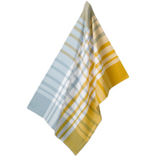 Кухонное полотенце KELA Svea 70x50 см Checked Curry Yellow/Freeze Blue (12798)