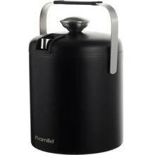 Ведро для льда KAMILLE 1,3 л с крышкой Black (KM-7767)
