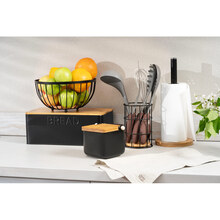 Подставка для столовых приборов ARDESTO Midori 11х11х17см Black (AR0905B)