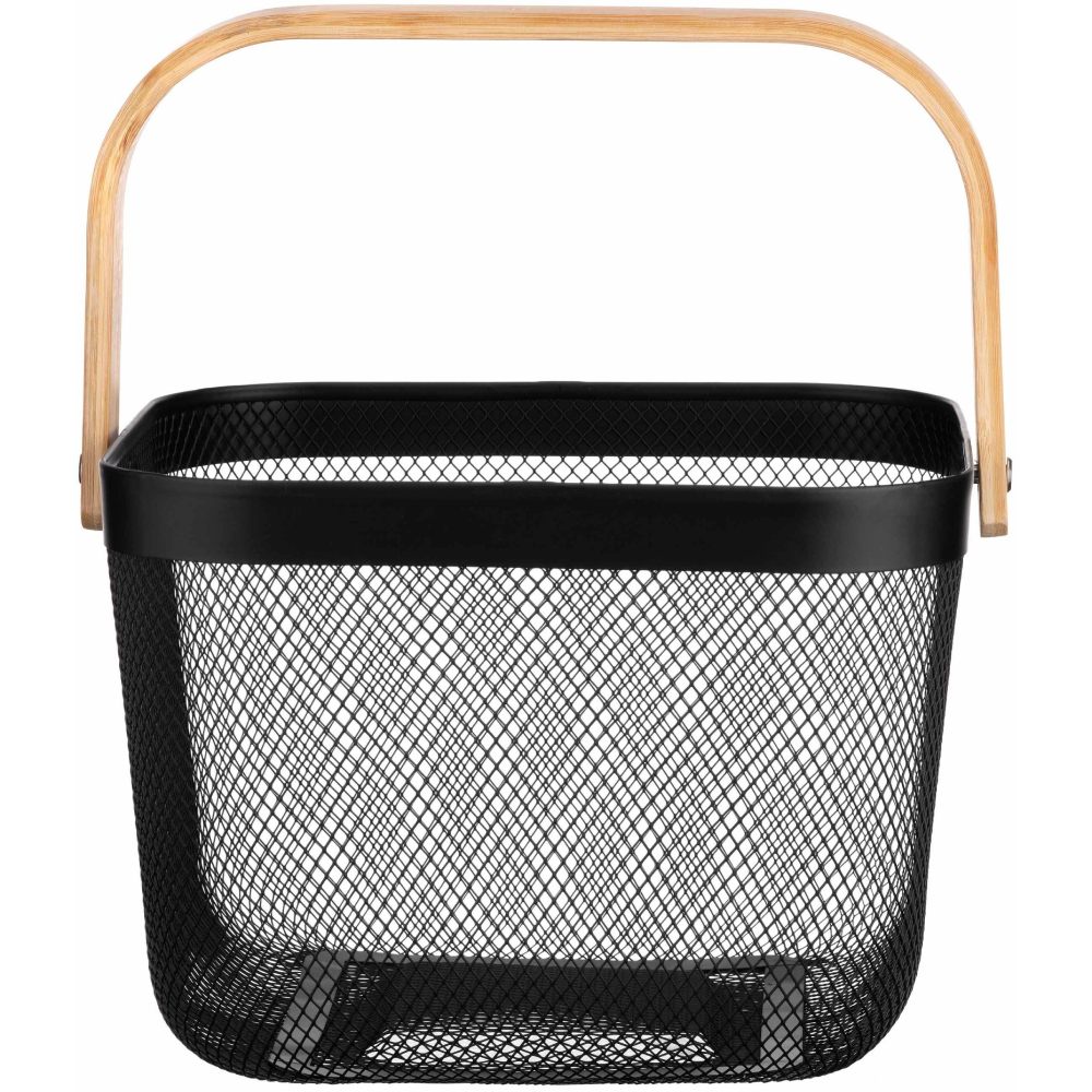 Корзина с ручкой ARDESTO Midori 25х24.5х18 см Black (AR0901B) Материал рабочей части металл