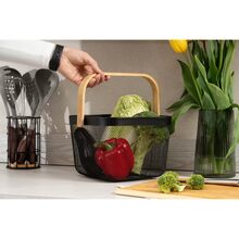 Корзина с ручкой ARDESTO Midori 25х24.5х18 см Black (AR0901B)