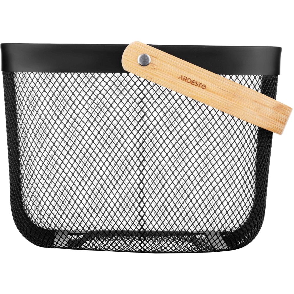 Корзина с ручкой ARDESTO Midori 25х24.5х18 см Black (AR0901B) Размеры 250х245х180