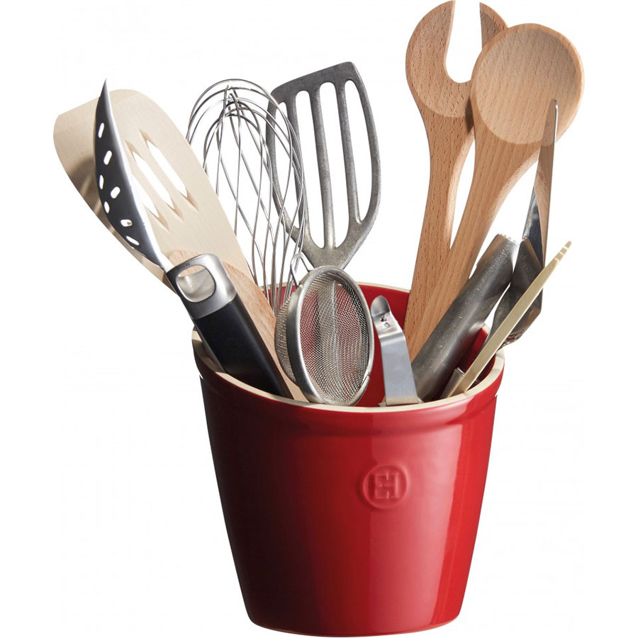 Подставка Emile Henry Kitchen Tools для кухонных приборов Burgundy (340218) Материал рабочей части керамика