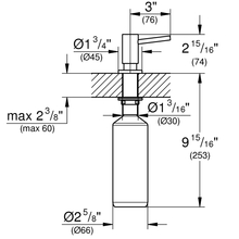 Дозатор для моющих средств GROHE Сosmopolitan Золотой матовый 500 мл (40535GN0)