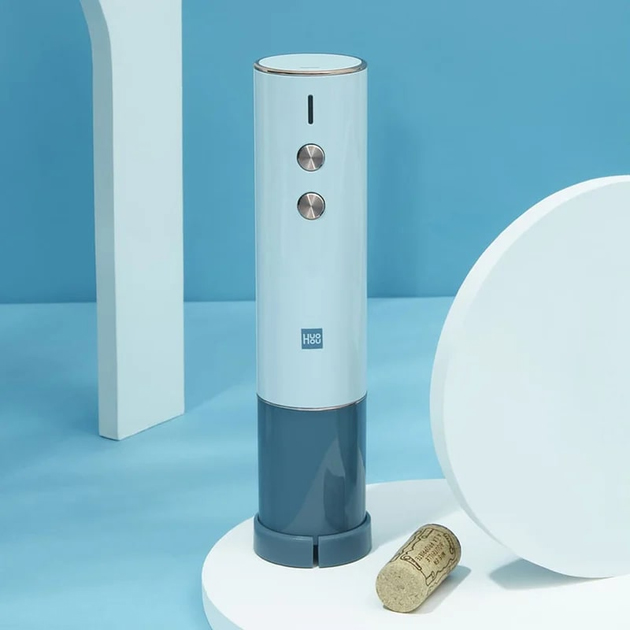 Зовнішній вигляд Розумний штопор HUOHOU Electric Wine Opener M Blue (HU0122)