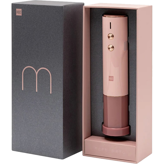 Розумний штопор HUOHOU Electric Wine Opener M Pink (HU0121) Розміри 187 х 43 х 43