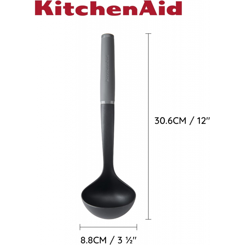 Ополоник KITCHENAID Coreline сірий (KAS006OHCGG) Розміри 30.6 х 8.8