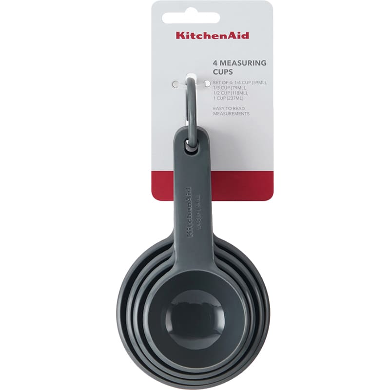 Фото Набор мерных ковшиков KITCHENAID Coreline 4 шт Gray (KQG058OHCGG)