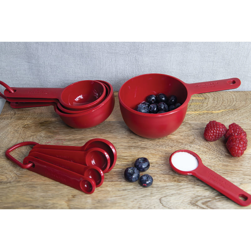 Набір мірних ковшиків KITCHENAID Universal 4 шт Red (KQG058OHERE) Матеріал робочої частини пластик