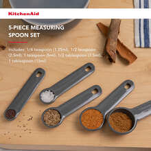 Набор мерных ложек KITCHENAID Coreline 5 шт Gray (KQG057OHCGG)