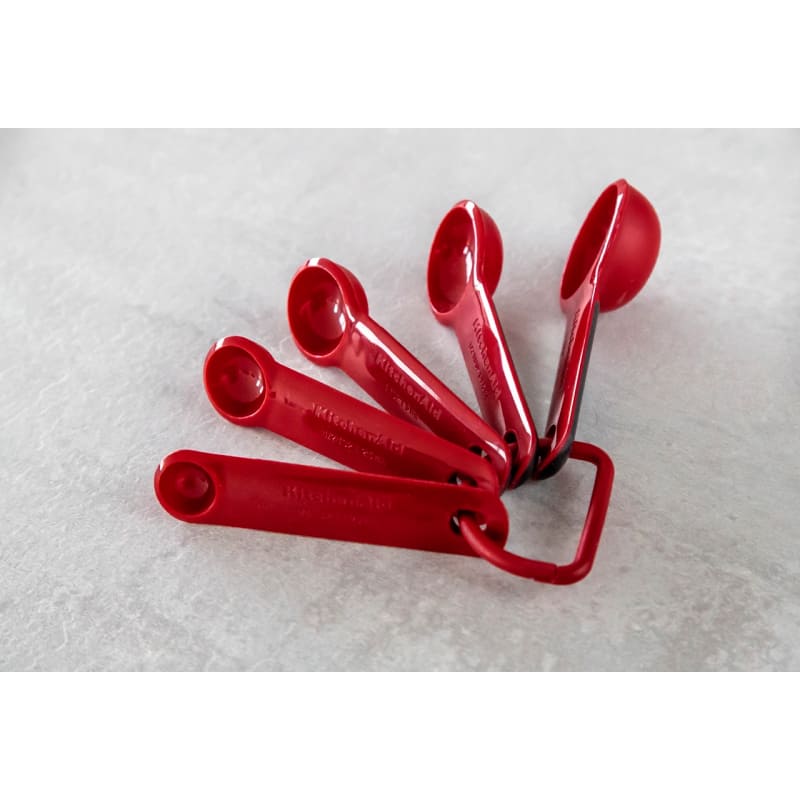 Набор мерных ложек KITCHENAID Universal 5 шт Red (KQG057OHERE) Размеры 50 x 42 x 132