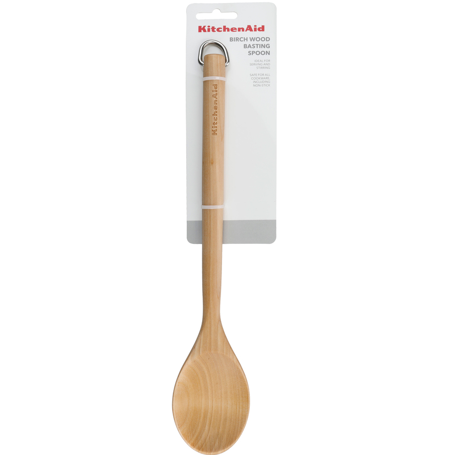 Ложка KITCHENAID Coreline 34 см Wood (KQR703OHE) Додатково має гачок для зручного зберігання