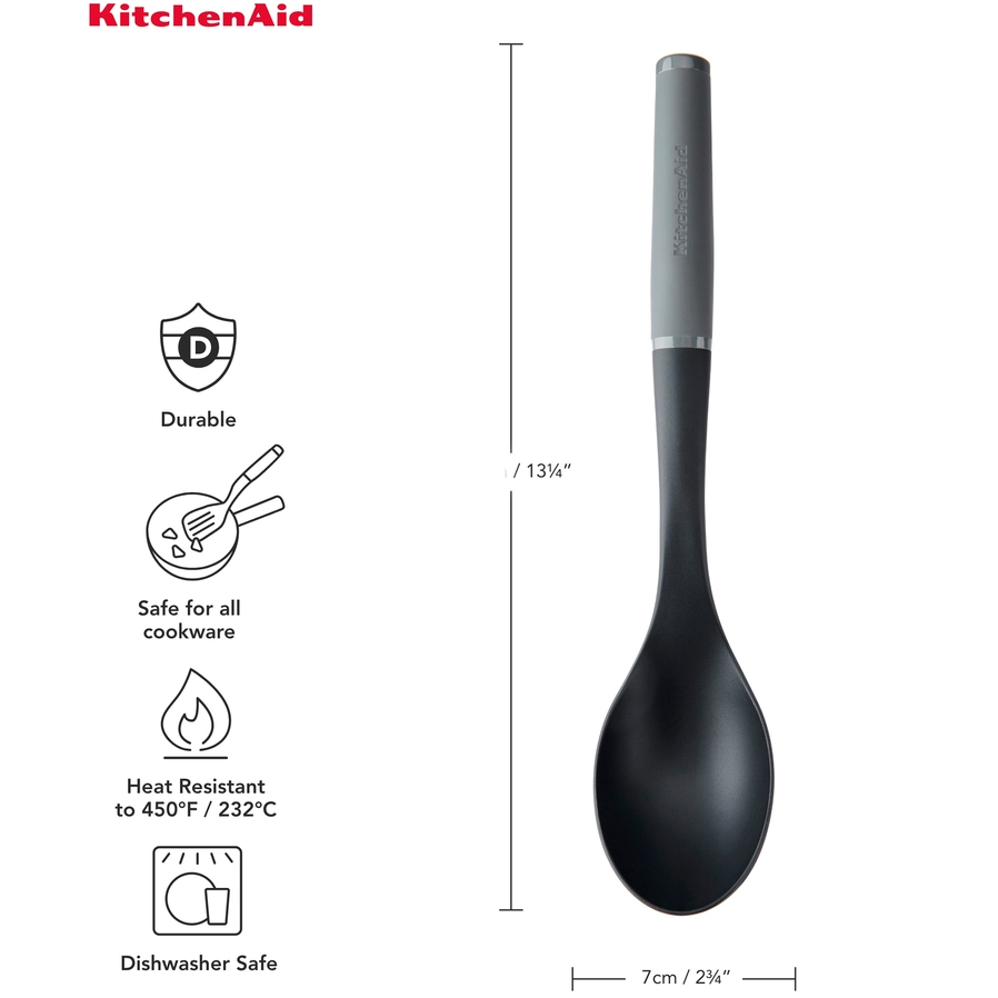 Ложка KITCHENAID Coreline 34 см Charcoal Grey (KAS003OHCGG) Розміри 340 х 70 x 45