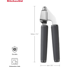 Пресс для чеснока KITCHENAID Coreline 19см Серый (KAS132OHCGG)