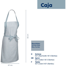Фартух KELA Caja 80х67см Димчасто-блакитний (12876)