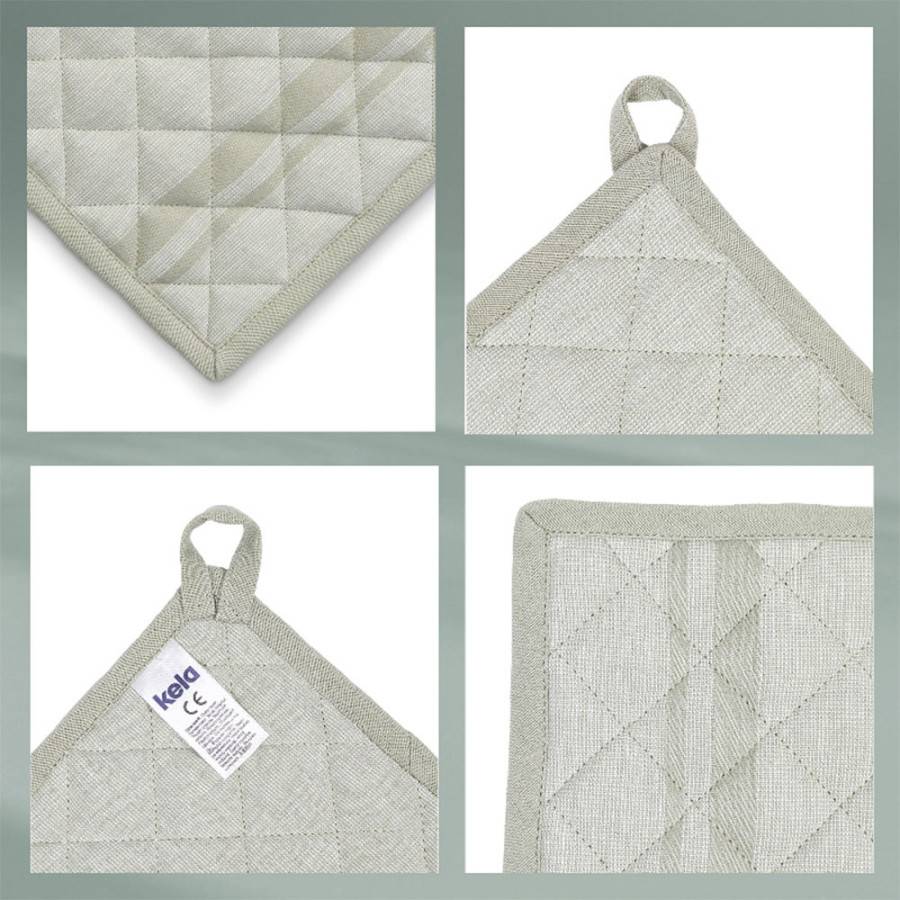 Прихватка KELA Tиa 20x20 см Green (12744) Материал рабочей части хлопок