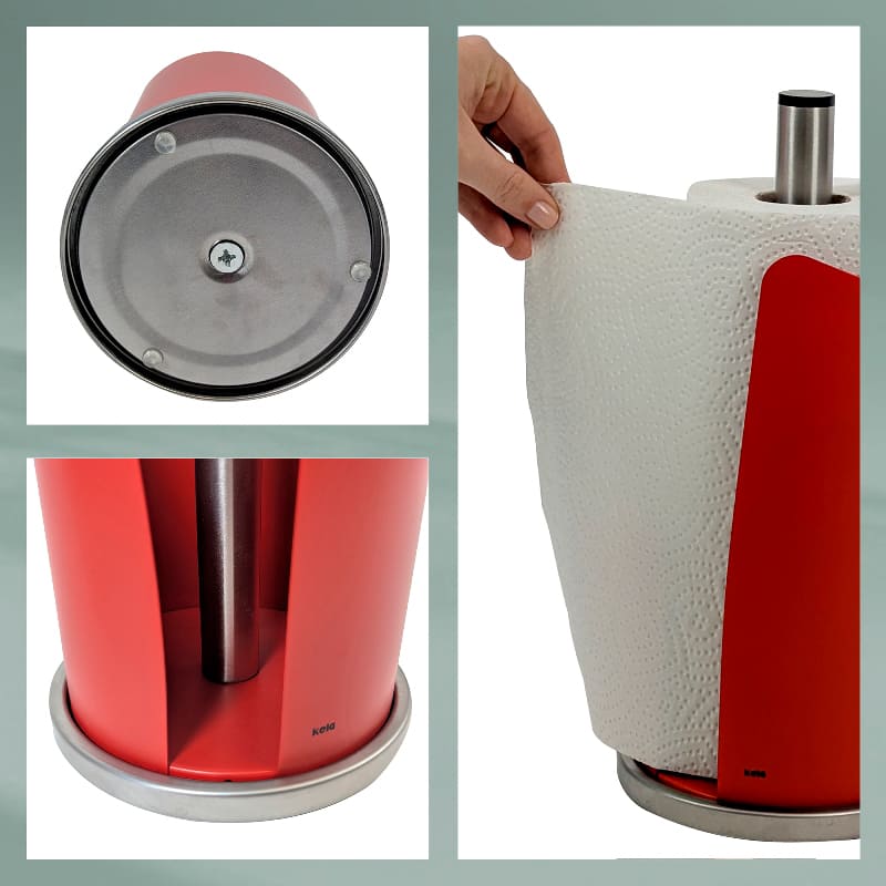Тримач паперових рушників KELA Stella 15 х 32 см Red (11241) Розміри 150 х 320