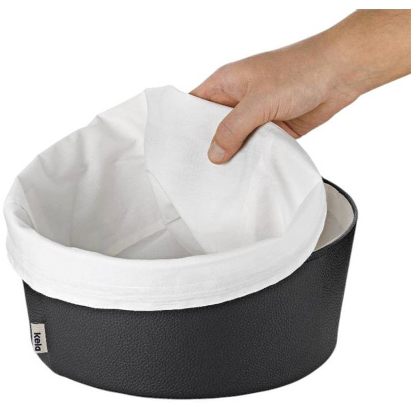 Хлебница-корзина KELA Grana O 19х11см Black (12547) Диаметр 19