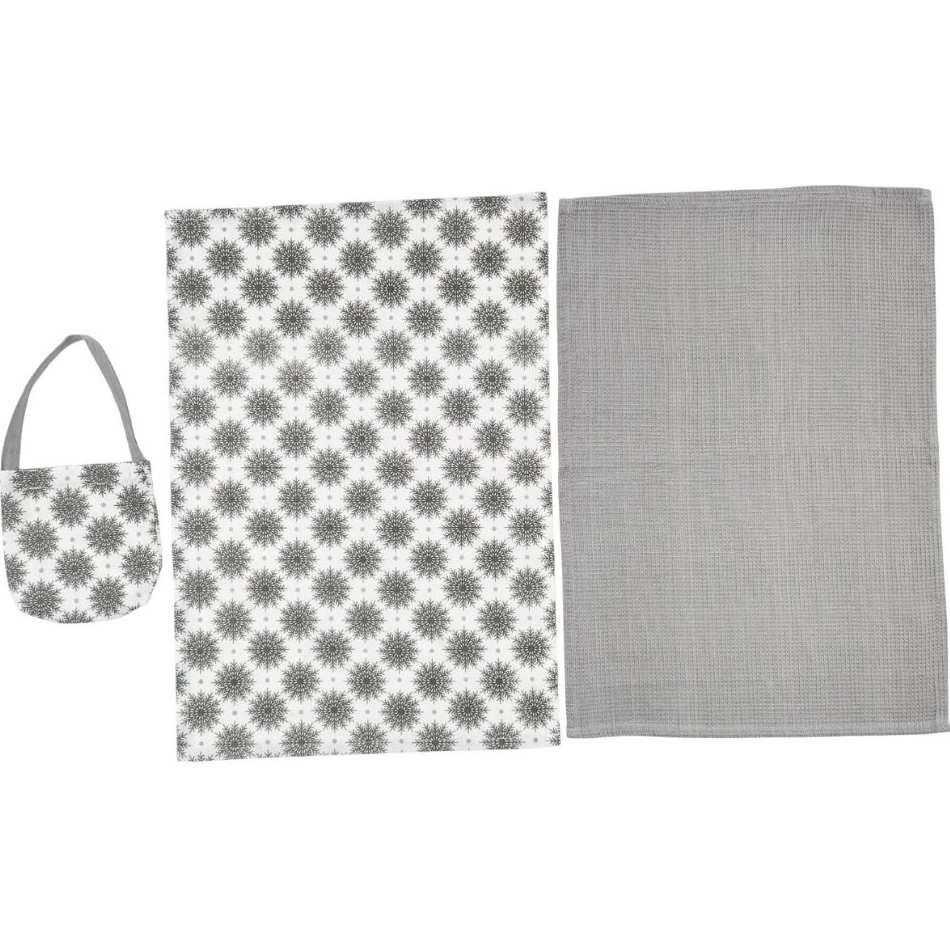 Набор полотенец SOHO Snow Grey 2 шт (BS 72055C) Материал рабочей части хлопок