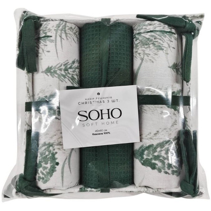 Фото 3 Набор кухонных полотенец SOHO Christmas 3 шт (BS 45514H/1)