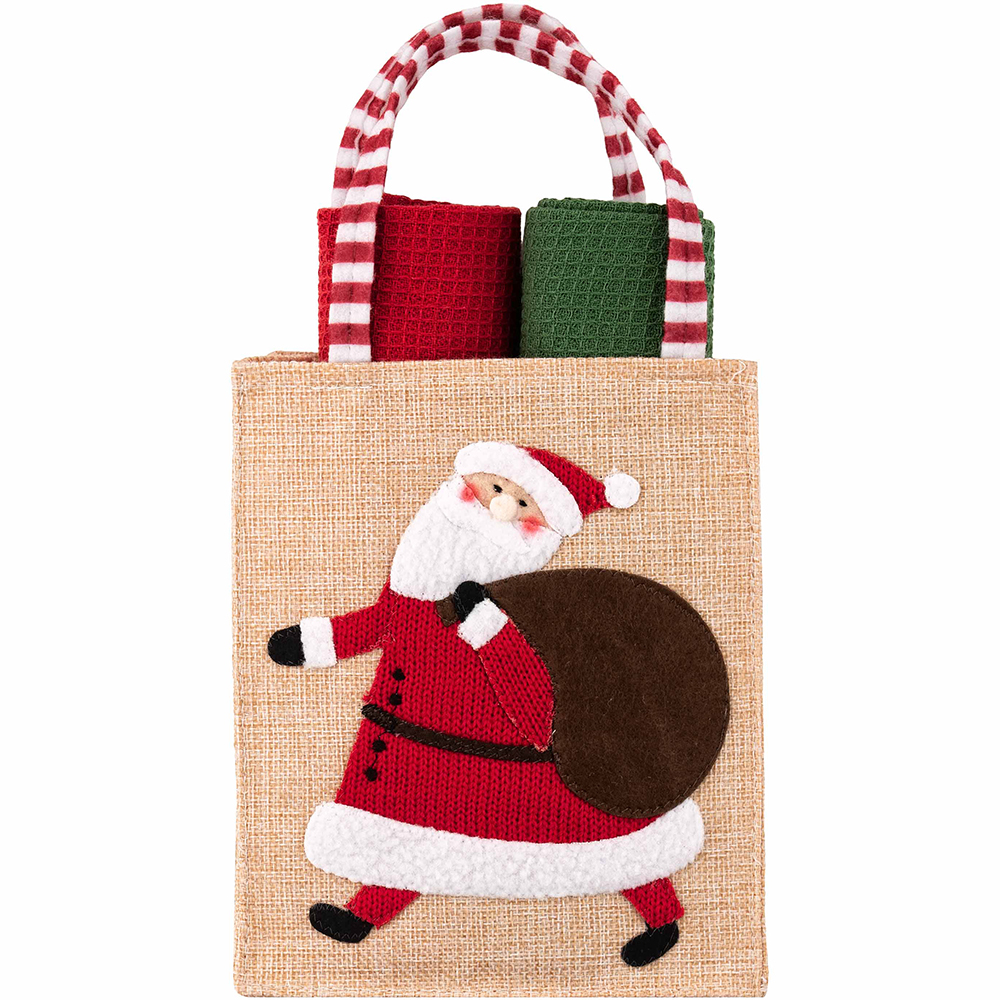 Набор кухонных полотенец ARDESTO Christmas Santa 38 х 63 см 2 шт (ART3863HSB)