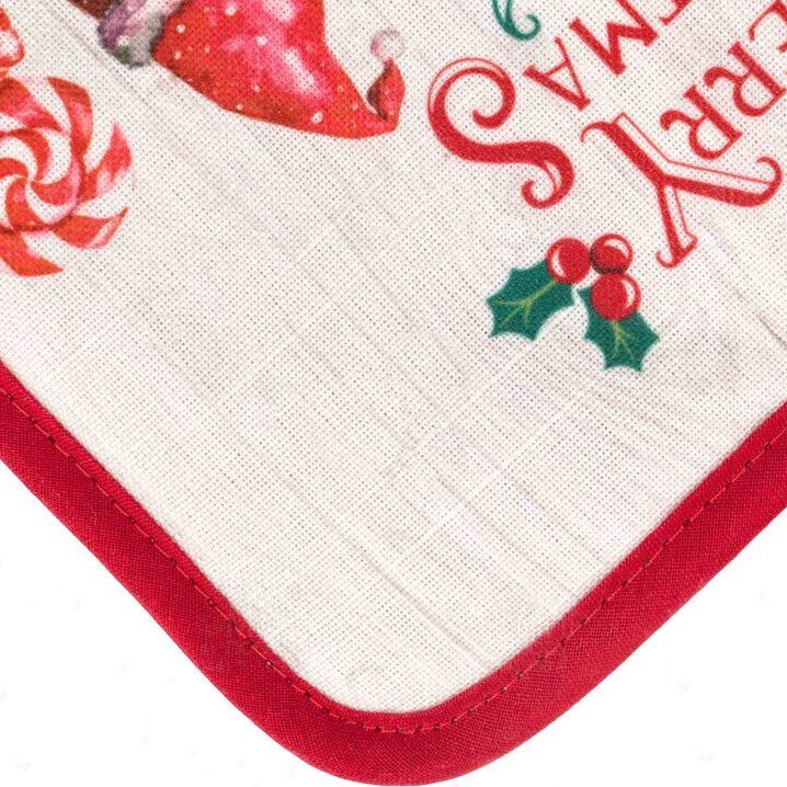 Фото 4 Набір прихваток ARDESTO Christmas Gingerbread 2 пр Red (ART14HG)