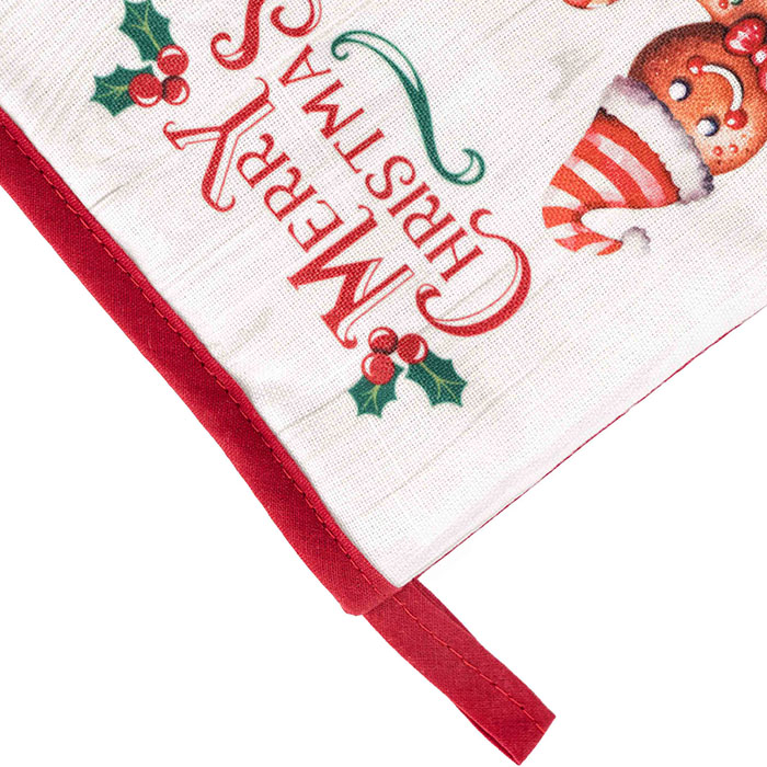 Прихватка-рукавиця ARDESTO Christmas Gingerbread 18х30 см червоний (ART05HG) Розміри 180 х 300