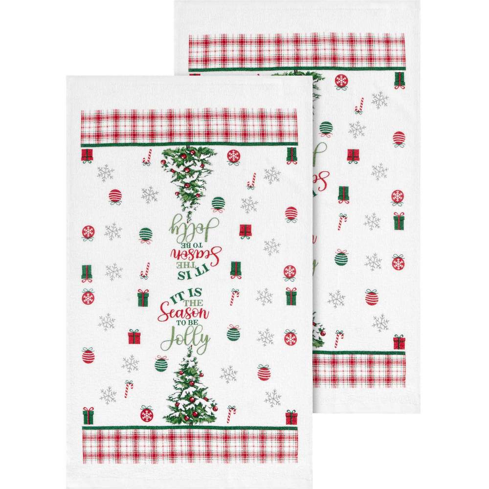 Набір кухонних рушників ARDESTO Christmas Tree 38 х 63 см 2 шт Green (ART3863HTB) Комплектація 2 рушники в подарунковій упаковці