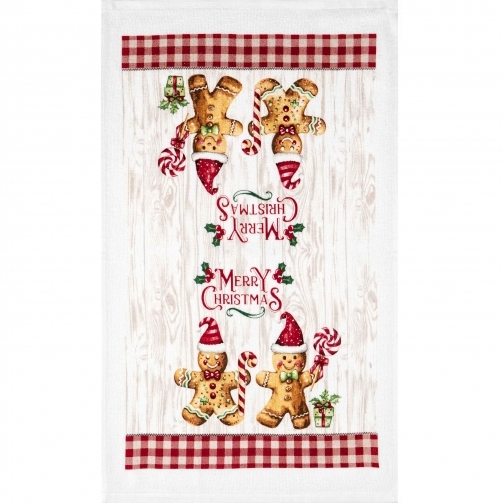 Набор прихваток ARDESTO Christmas Gingerbread + кухонное полотенце 3 пр Red (ART14HGR) Материал рабочей части хлопок