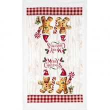 Набор прихваток ARDESTO Christmas Gingerbread + кухонное полотенце 3 пр Red (ART14HGR)