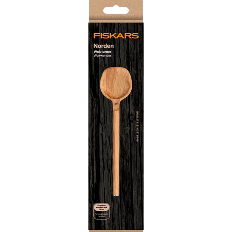 Ложка FISKARS Norden 33.4 см (1065697) Дополнительно Изготовлена из долговечного светлого дуба, устойчивого ко времени и износу, не теряя при этом своей эстетичности