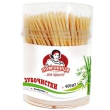 Зубочистки ПОМІЧНИЦЯ бамбуковые 400 шт (4820164966655)
