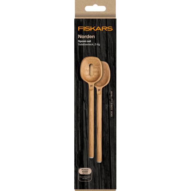 Фото 2 Набір ложок FISKARS для салату Norden 2 пр. (1065698)