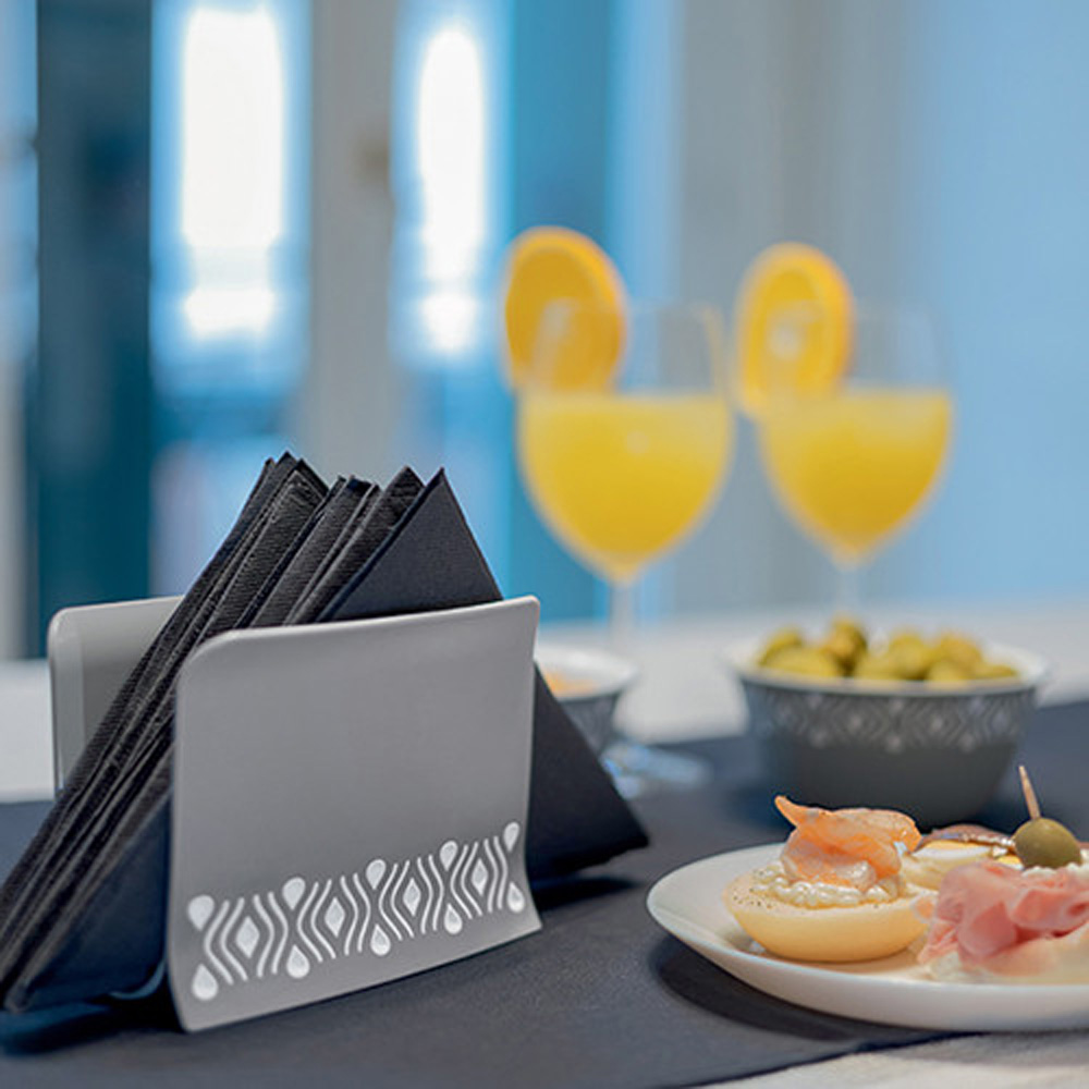 Серветка STEFANPLAST TOSСA 15.5см Grey (55352) Матеріал робочої частини пластик