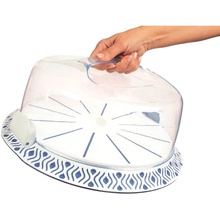 Тортівниця STEFANPLAST Tosca 37 см White/Blue (8003507558519)