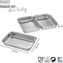 Набор емкостей для панировки GEFU Pando 3 шт (14764)