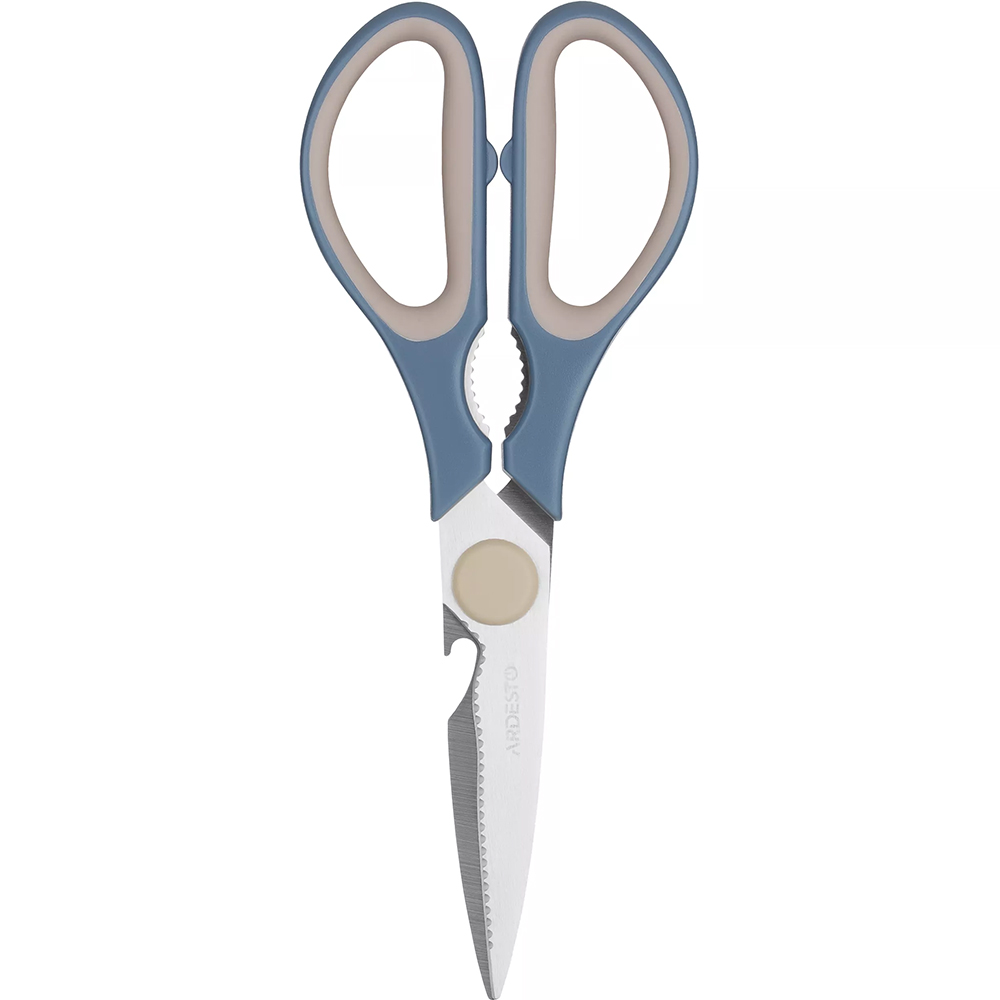 Ножиці кухонні ARDESTO Gemini 21 см Grey Blue (AR2125B) Матеріал робочої частини нержавіюча сталь