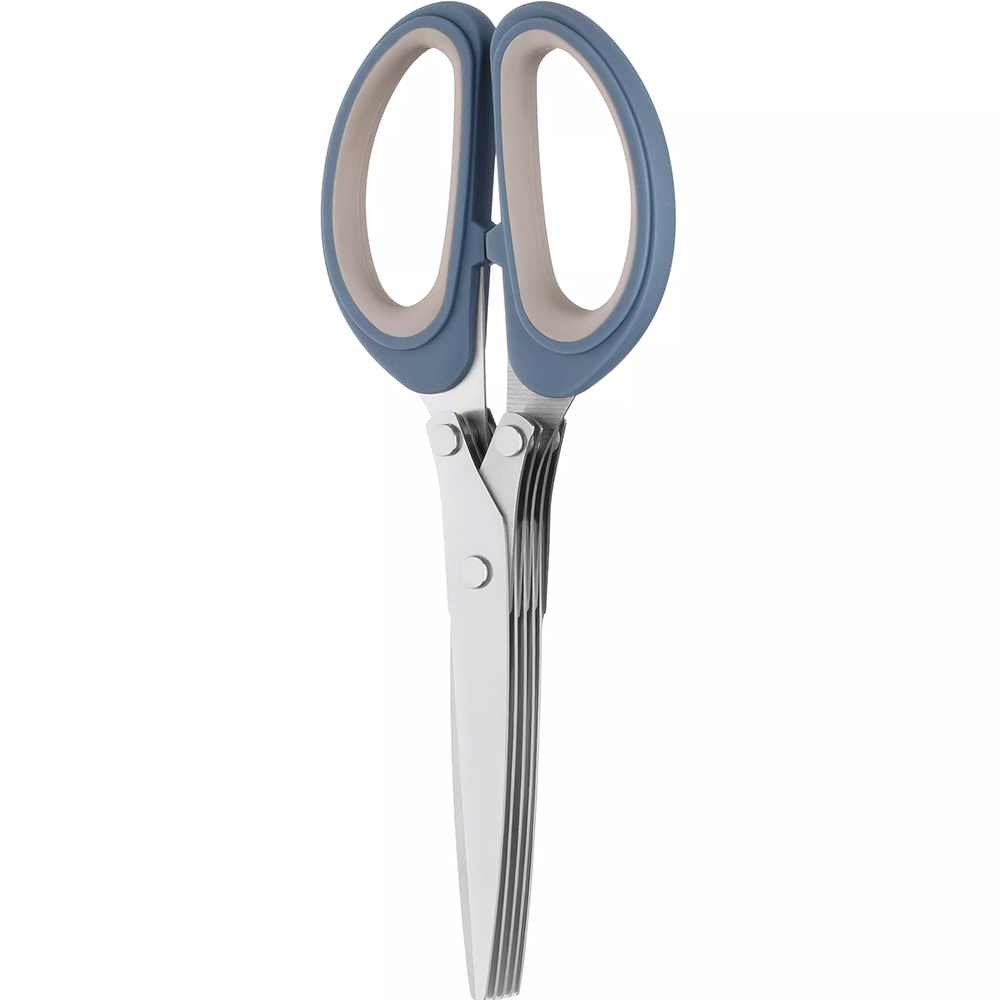Ножиці кухонні ARDESTO Gemini для зелені 19.3 см Grey Blue (AR2122B) Додатково можна мити в посудомийній машині