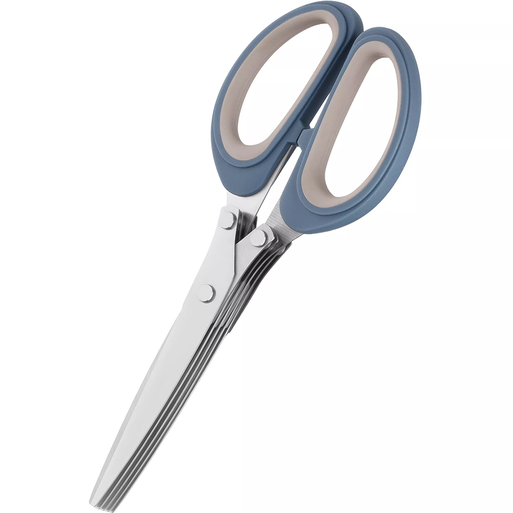 Ножиці кухонні ARDESTO Gemini для зелені 19.3 см Grey Blue (AR2122B) Матеріал робочої частини нержавіюча сталь